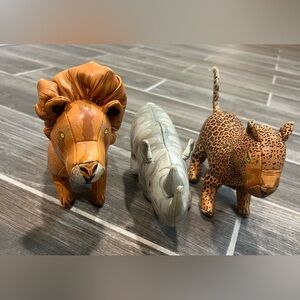 Kaplan Early Learning soft vinyl Animal Figurines - Lion, Rhino, Cheetah
Vintage